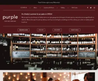 Thepurplecafe.com(Purple Cafe & Wine Bar) Screenshot