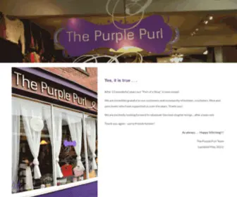 Thepurplepurl.com(The Purple Purl) Screenshot