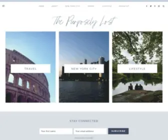 Thepurposelylost.com(The Purposely Lost) Screenshot