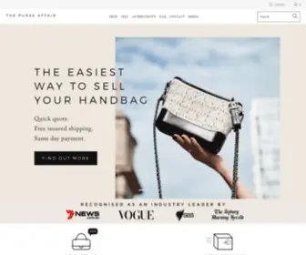 Thepurseaffair.com(Buy & Sell Second Hand Luxury Handbags) Screenshot