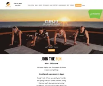 Thepushupchallenge.com.au(The Push) Screenshot