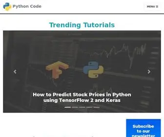 Thepythoncode.com(The Python Code) Screenshot