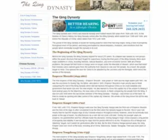 Theqingdynasty.com(The Qing Dynasty) Screenshot