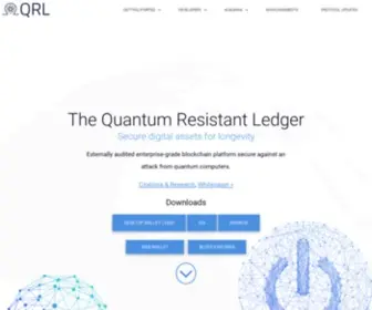 TheqRl.org(The Quantum Resistant Ledger (QRL)) Screenshot