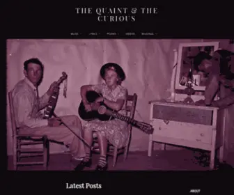 Thequaintandthecurious.net(The Quaint & the Curious) Screenshot