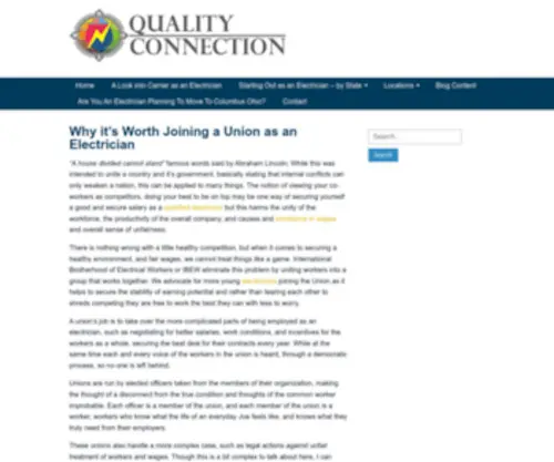 Thequalityconnection.org(National Labor) Screenshot