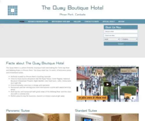 Thequayhotel.com(Front Page) Screenshot