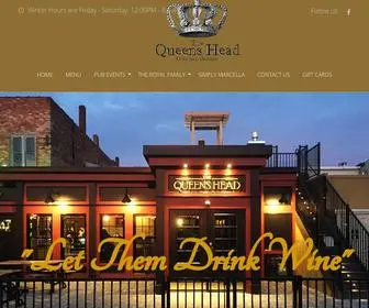 Thequeensheadwinepub.com("Let them drink wine) Screenshot