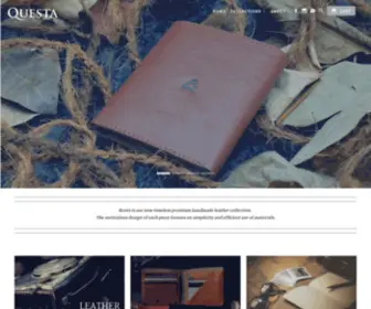 ThequestaStore.com(Questa Leather Goods) Screenshot