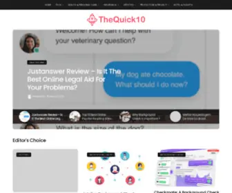 Thequick10.com(Wasting Time on the Web) Screenshot