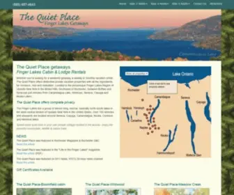 Thequietplace.com(A getaway cabin in the Finger Lakes region near Rochester NY) Screenshot