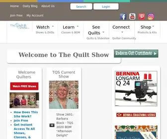 Thequiltshow.com(The Quilt Show) Screenshot