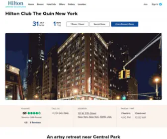 Thequinhotel.com(Quin Hotel New York) Screenshot