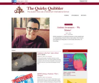 ThequirkyQuibbler.com(The student news site of Stockholm International School) Screenshot