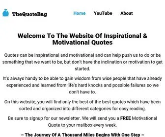Thequotebag.com(The Quote Bag) Screenshot
