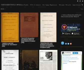 Therabbithole.wiki(An exhibition of literary curiosities) Screenshot