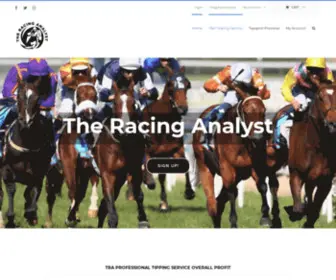 Theracinganalyst.racing(Professional Horse Racing Tips) Screenshot