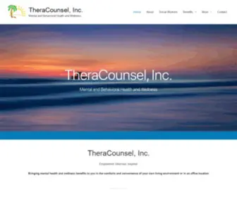 Theracounsel.com(Mental and Behavioral Health and Wellness) Screenshot