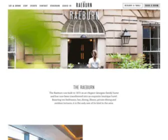 Theraeburn.com(Luxury Boutique Hotel Edinburgh) Screenshot