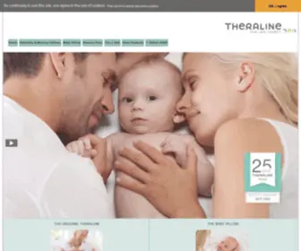 Theraline.co.uk(Maternity pillows) Screenshot