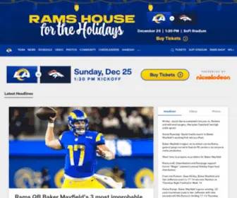 Therams.com(Los Angeles Rams Home) Screenshot