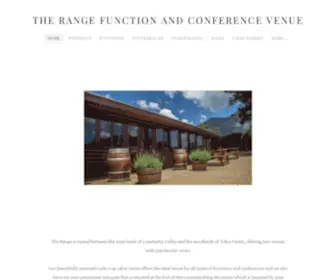 Therange.co.za(                           The Range Function and Conference Centre) Screenshot