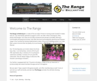 Therangeatballantyne.com(Shooting Range & Classes at Ballantyne) Screenshot