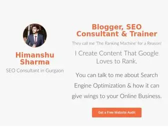 Therankingmachine.com(Blogger, SEO Consultant & Trainer) Screenshot
