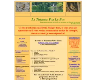 Therapie-Par-LE-Son.com(La Therapie par le son) Screenshot