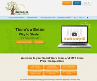 Therapistdevelopmentcenter.com(Social Work Exam Prep Study Systems) Screenshot