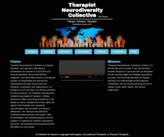 Therapistndc.org(Therapist Neurodiversity Collective) Screenshot