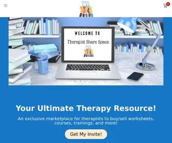 Therapistssharespace.com(Therapist Share Space) Screenshot