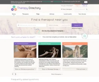 Therapy-Directory.org.uk(Therapy Directory connects you with complementary therapists near you to help you find the help you need) Screenshot