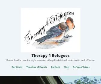 Therapy4Refugees.care(Mental health care for asylum seekers illegally detained in Australia and offshore) Screenshot