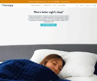 Therapyblanket.com.au(Therapy Blanket) Screenshot