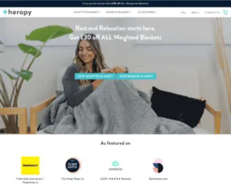 Therapybrand.co.uk(Therapy Blanket) Screenshot