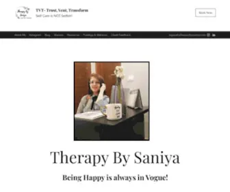 Therapybysaniya.com(About Me) Screenshot