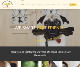 Therapydogs.com(Alliance of Therapy Dogs) Screenshot