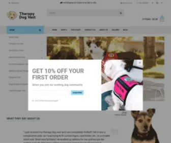 TherapydogVest.com(Therapy dog vests) Screenshot