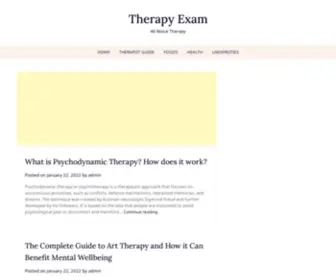 Therapyexam.com(All About Therapy) Screenshot