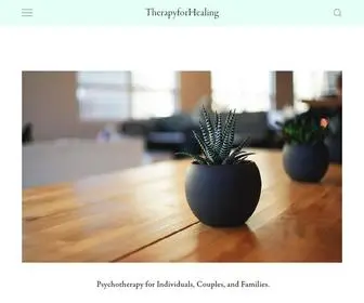 Therapyforhealing.org(TherapyforHealing) Screenshot