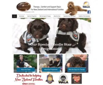 Therapylabradoodles.co.nz(Therapy Labradoodles For New Zealand Families and Facilities) Screenshot