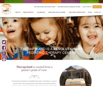 Therapyland.net(A Revolutionary Pediatric Therapy Center) Screenshot