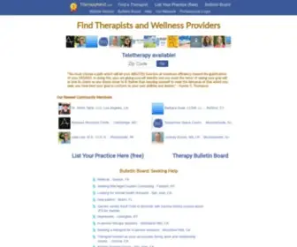 Therapynext.com(Find a Good Therapist) Screenshot