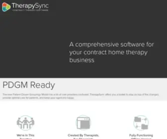 Therapysync.com(A comprehensive software solution for your contract therapy business) Screenshot