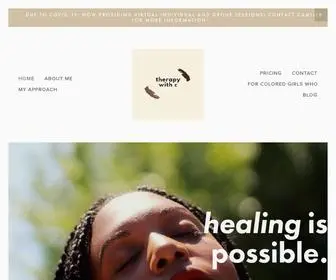 Therapywithc.com(Therapy with c) Screenshot