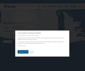 Theras-Group.com(Theras Group al centro dell'innovazione tecnologica in ambito medico) Screenshot