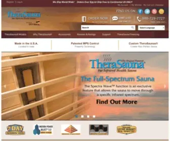 Therasauna.com(Dry Heat Infrared Saunas) Screenshot