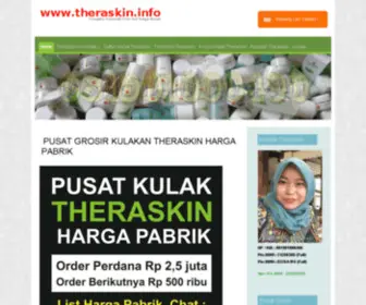 Theraskin.info(THERASKIN DISTRIBUTOR AGEN JUAL KRIM KOSMETIK) Screenshot