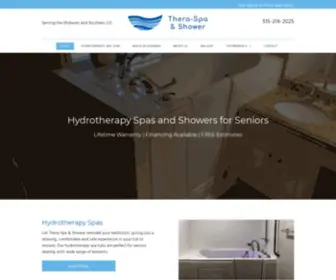 Theraspaandshower.com(Thera-Spa & Shower) Screenshot